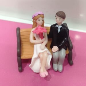Romantic Couple Bench Love Figurine
