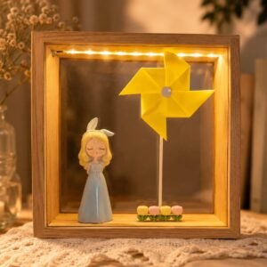 Fairy Garden Pinwheel Light-Up Shadow Box