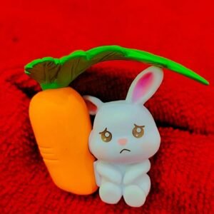 Cute Bunny & Carrot Decorative Figurine