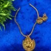 Lakshmi Gold-Tone Temple Pendant Necklace