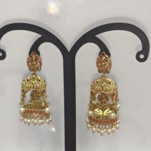 Lakshmi Temple Jhumka Earrings