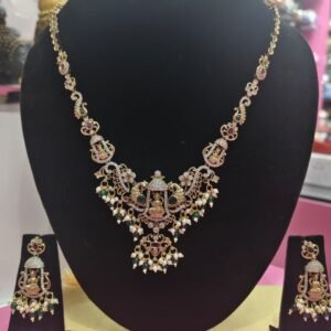 Lakshmi Peacock Necklace Set