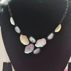 Iridescent Multicolor Statement Necklace